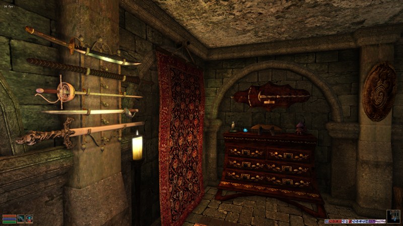 Tel Uvirith Vault Prison Barracks: Trenam Faren’s Sword Collection